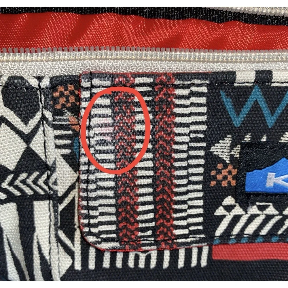 KAVU Stroll Around Belt Bag Pyramid Stack Aztec Fanny Pack Canvas Hip Bag 2018